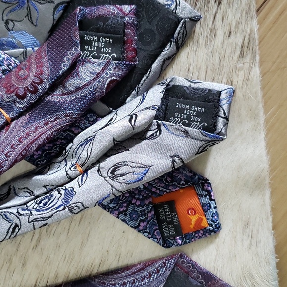 Simon Carter London Elegant 100% Silk Ties (bundle of 3) - Picture 3 of 3